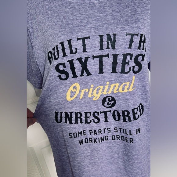 Built In The Sixties Original And Unrestored Gen X Heather Purple Shirt Sz Large - Picture 9 of 10